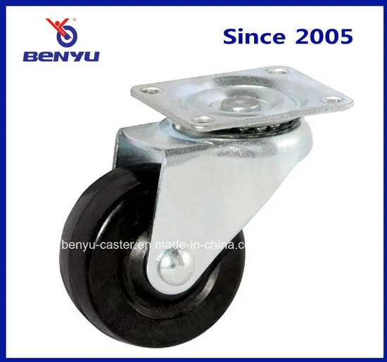 Light-Duty Hard Rubber Industrial Caster