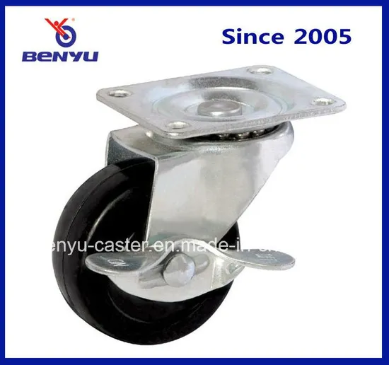 Light-Duty Hard Rubber Industrial Caster