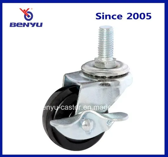 Light-Duty Hard Rubber Industrial Caster