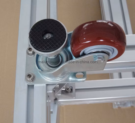 Rodízio nivelador de suporte de pé de 3 polegadas, roda de rodízio leve