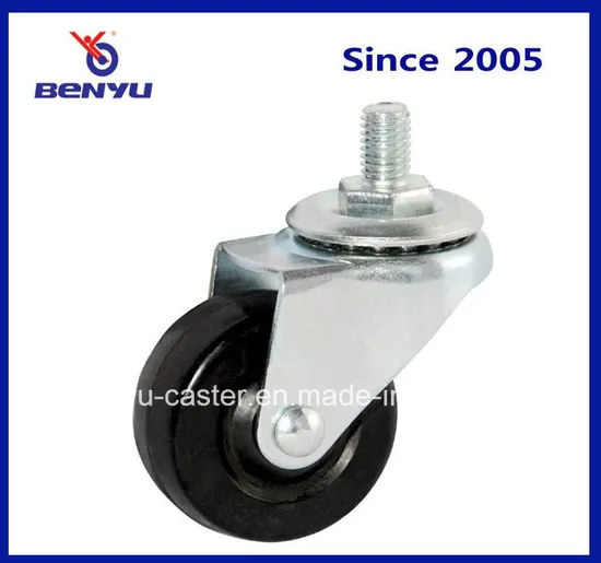 Rodízio industrial de borracha dura para serviços leves