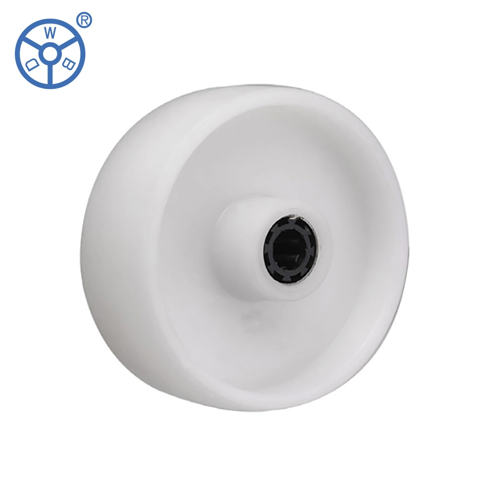 Wbd Manufacturer Industrial 100 mm 125 mm 6 Inch Castor White PP Plastic 5" Locking Caster Wheels