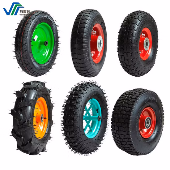 Roda de rodízio resistente de 8" para carrinho de ferramentas, roda pneumática de borracha de 8" para carrinho de ferramentas de alumínio 3,00-4